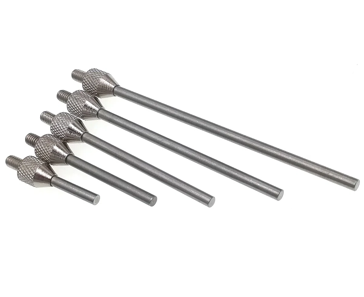 SUXING Messeinsätze für Messuhren,Messeinsatz Stahl Durchmesser 2mm, Stiftlänge 10/20/30/40/50 mm, Gewinde M2.5, Stift