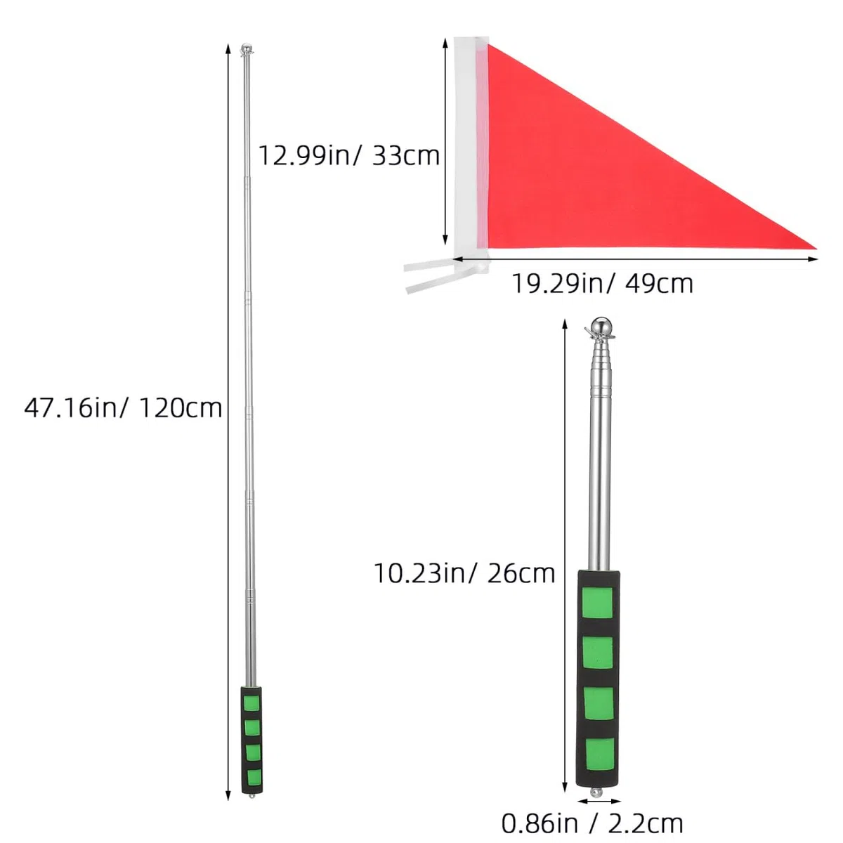 iplusmile Tourguide-flagge: Teleskop-handflagge Mit 1.2 m Verstellbarem Stab Kleine Tragbare Führungsfahne Für Schulausflüge Und Junge Mädchen Outdoor-aktivitäten Und Gruppenführung