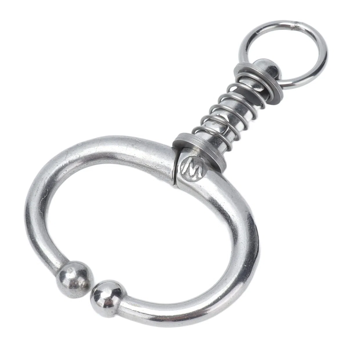 Rinder-Nasenring ohne Stahl-Rinder-Nasenklemme, Bull-Kuh-W-Feder-Nasenring für FarmS, Professionelles Zubehör für den Einsatz (Mittelgroßer W Spring Bull Nasenring)