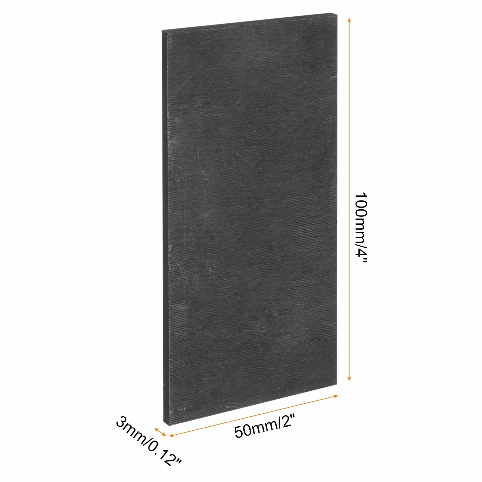 QUARKZMAN Graphitblock Barren Rechteck Graphitelektrode Platte Brett 100x50x3mm zum Schmelzen, Gießen, Elektrolyse, Galvanisieren, 3 Stück