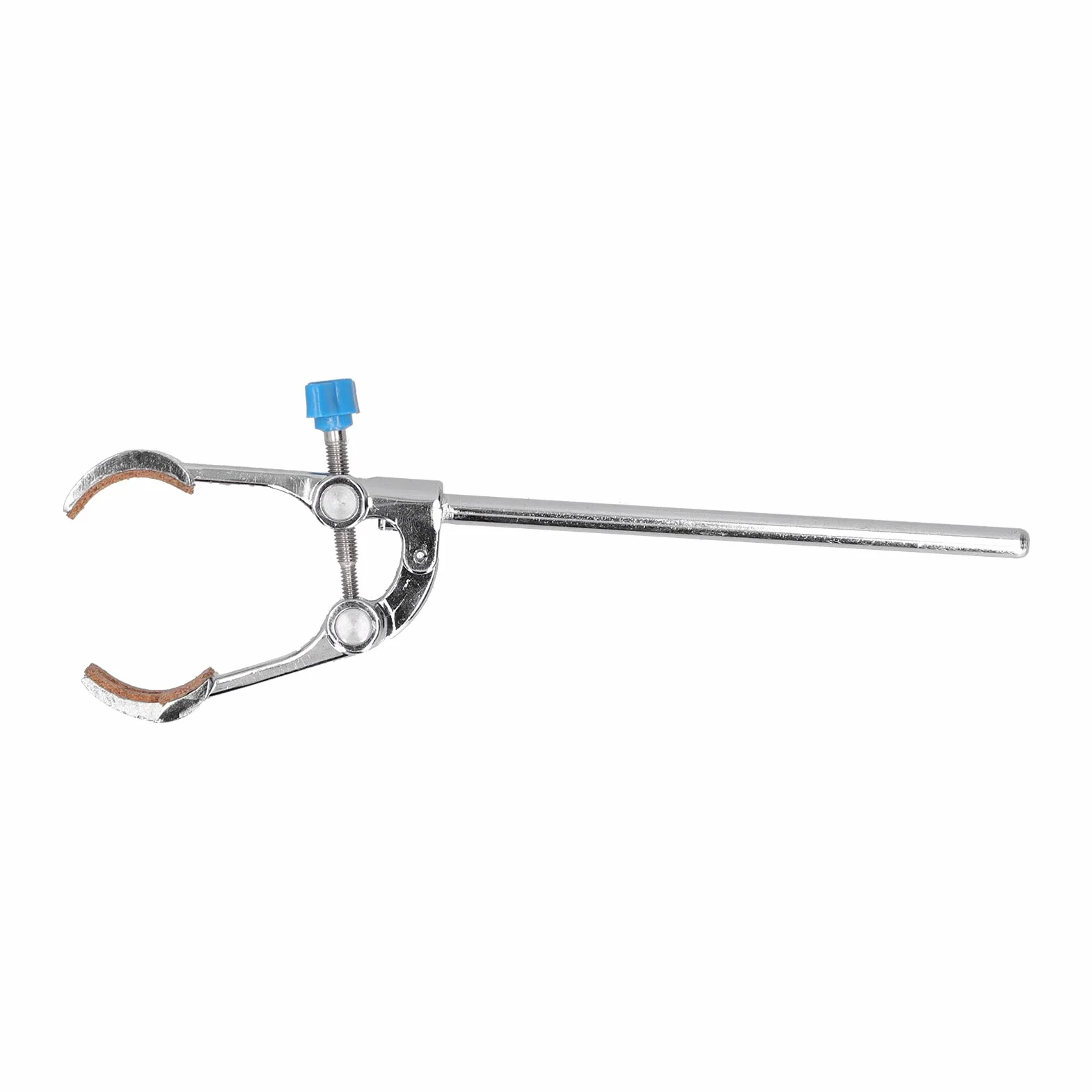 Laborklemme 4-Zinken Kolbenbecherhalter mit Korkauskleidung für Schutz, 250mm Länge