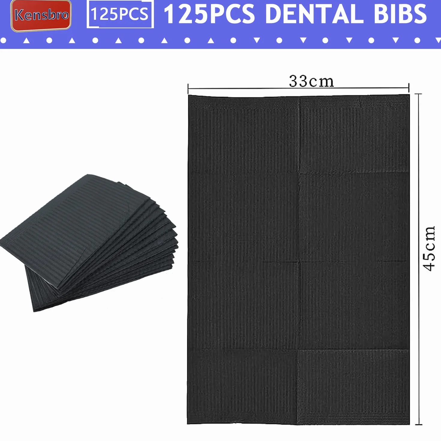 Einweg Dental Lätzchen, 125 Stück Tattoo Unterlage Einweg, 3-Lagiges Dentalservietten, Saugfähige Tischdecke für Zahnkliniken, Tattoo-Studios, Salons, 45 x 33 cm
