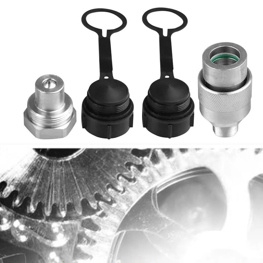 Hydraulischer Schnellverbinder Set 3/8 Zoll NPT Gewinde Hochdruck 10000 PSI mit Staub kompatibel mit Enerpac C-604 und für Parker 3000 Serie für Hydraulikzylinder