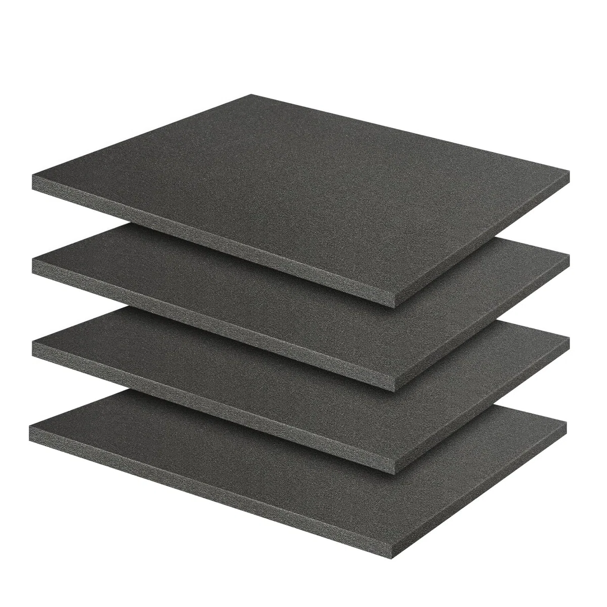 Polyurethane Foam, 4 Stück 40x30x1cm Schaumstoff Zuschnitt, Werkzeugkoffer Kamerakoffer Schaumstoff, Würfelschaum für Tabletop Miniaturen, Koffereinlage, Schaumstoffeinlage