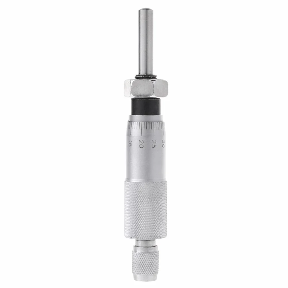 Hochgenaues Mikrometer, rund, Nadelart, Gewindemikrometer für Kopfmessung, Messwerkzeug, 0–25 mm, Metallmessgerät
