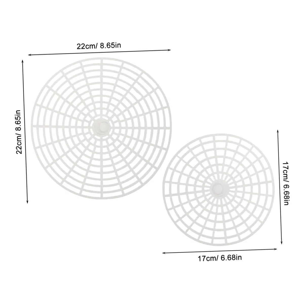STOBAZA 4 Stück Gärglas Siebpressen Aus Kunststoff 22cm 17cm Pressplatten Für Fermentation Und Einlegen Von Gemüse Einmachzubehör Für Weithalsgläser