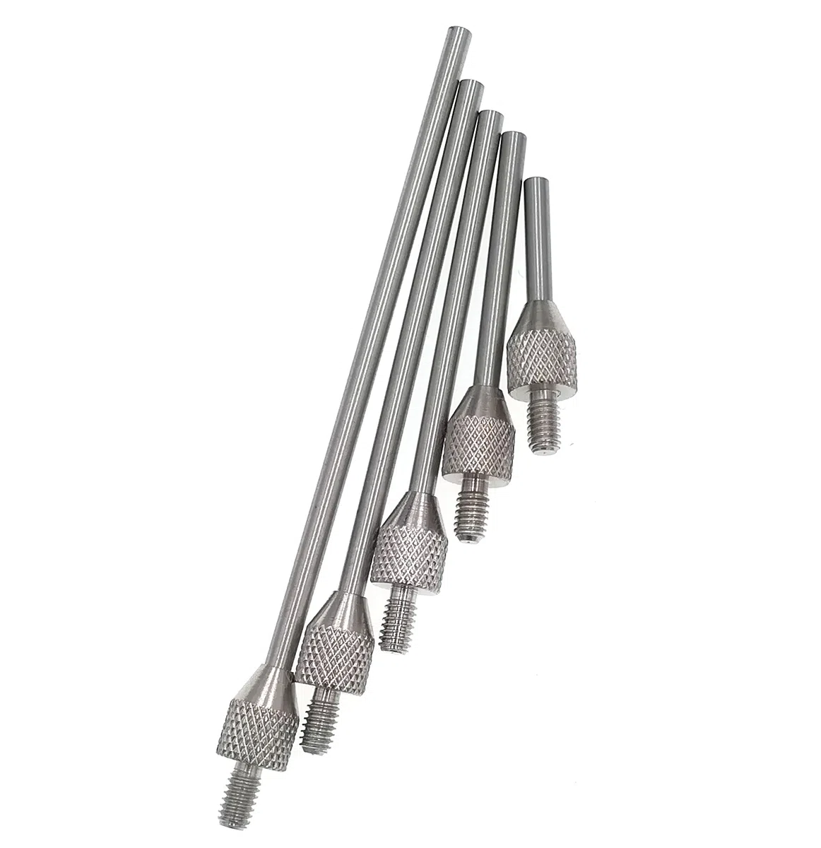 SUXING Messeinsätze für Messuhren,Messeinsatz Stahl Durchmesser 2mm, Stiftlänge 10/20/30/40/50 mm, Gewinde M2.5, Stift