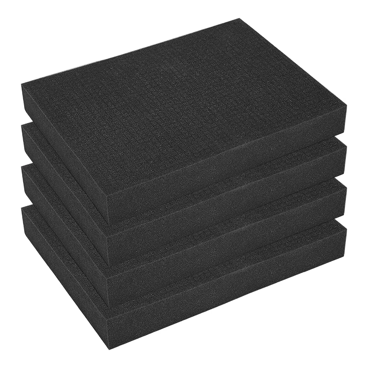 4 Stück Schaumstoff Zuschnitt, 400 x 300mm Rasterschaumstoff für Schutzkoffer, Werkzeugkoffer Kamerakoffer Schaumstoff (4pcs-50mm)