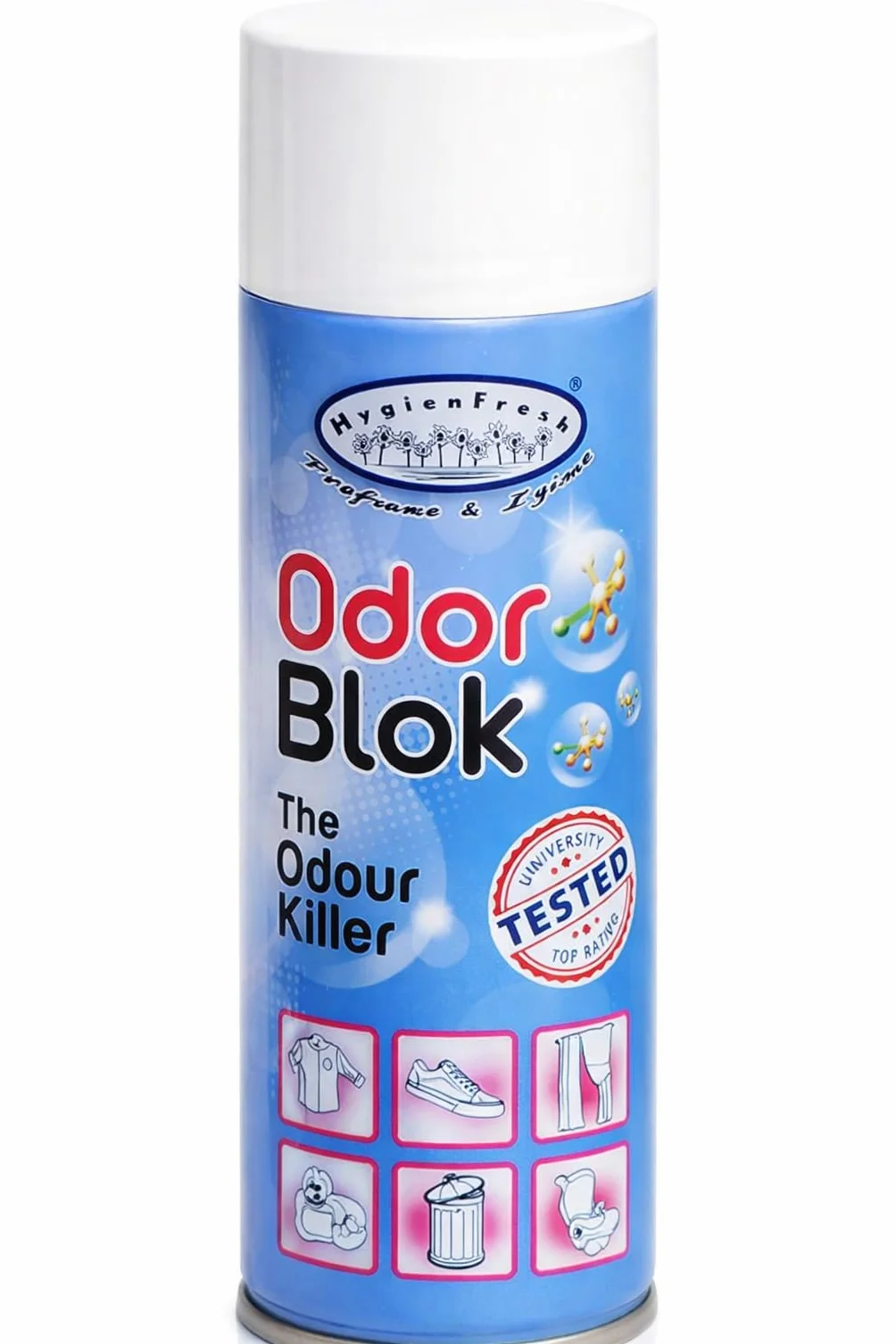 Odorblok Spray 400 ml innovativer multifunktionaler Geruchsentferner mit dreifacher Wirkung auf hartnäckige schlechte Gerüche, hinterlässt einen professionellen Duft, für den Gebrauch in