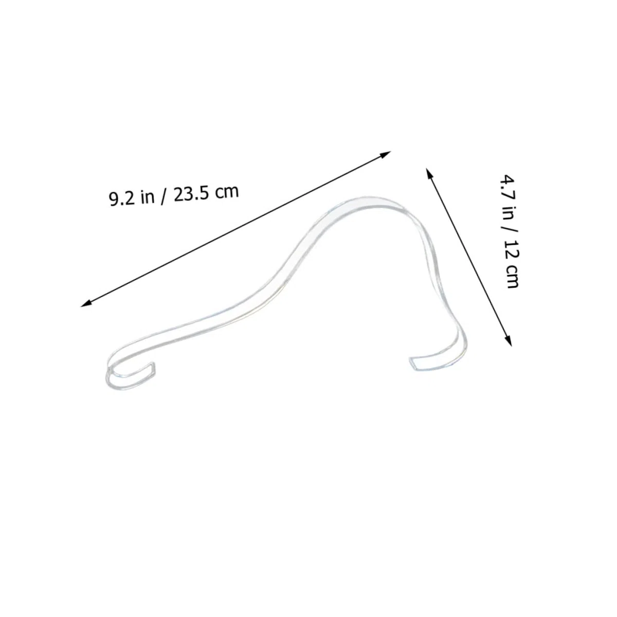 Cabilock 10 Stück Packung Stapelbare Transparente Acryl Schuhhalter für Sandalen und Sneaker zur Schuhaufbewahrung und Präsentation im Regal und Schrank