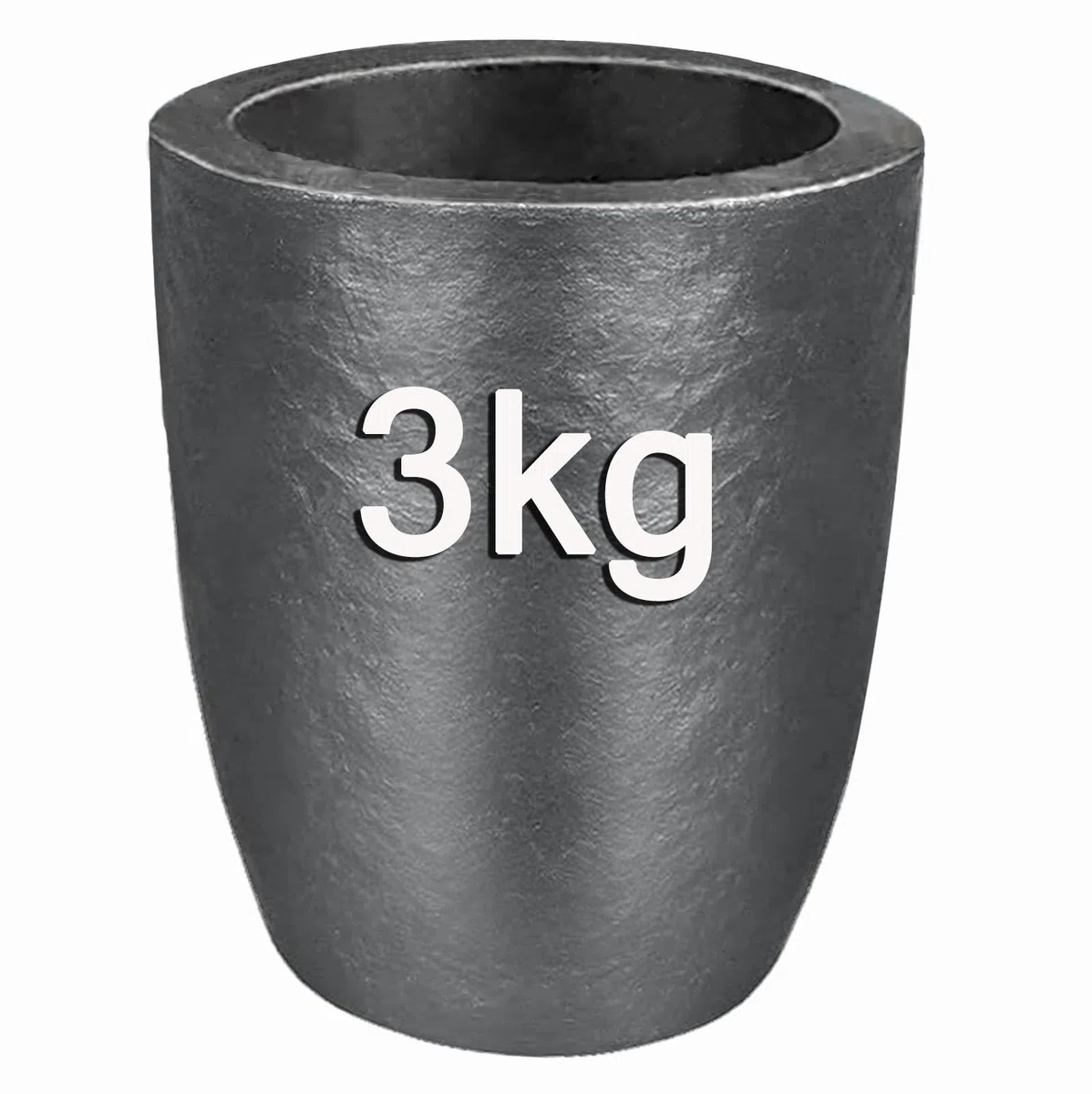 3 kg Graphittiegel, Gießerei, Tiegel zum Schmelzen von Metall, Schmelzen, Gießen, Verfeinern von Gold, Silber, Kupfer, Messing, Aluminium