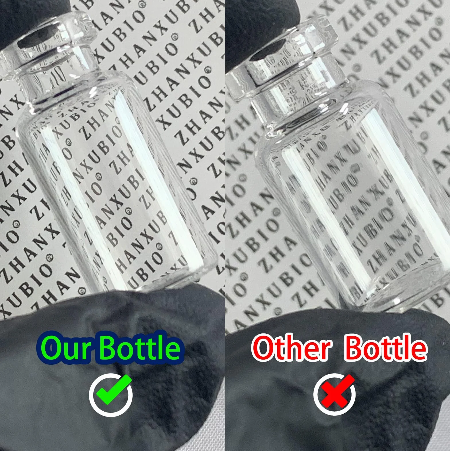 Sterile leere Ampullen mit selbstheilendem Injektionsanschluss und Aluminium-Kunststoffkappe, sterile Verpackung (20 ml, transparent, 10 Stück)