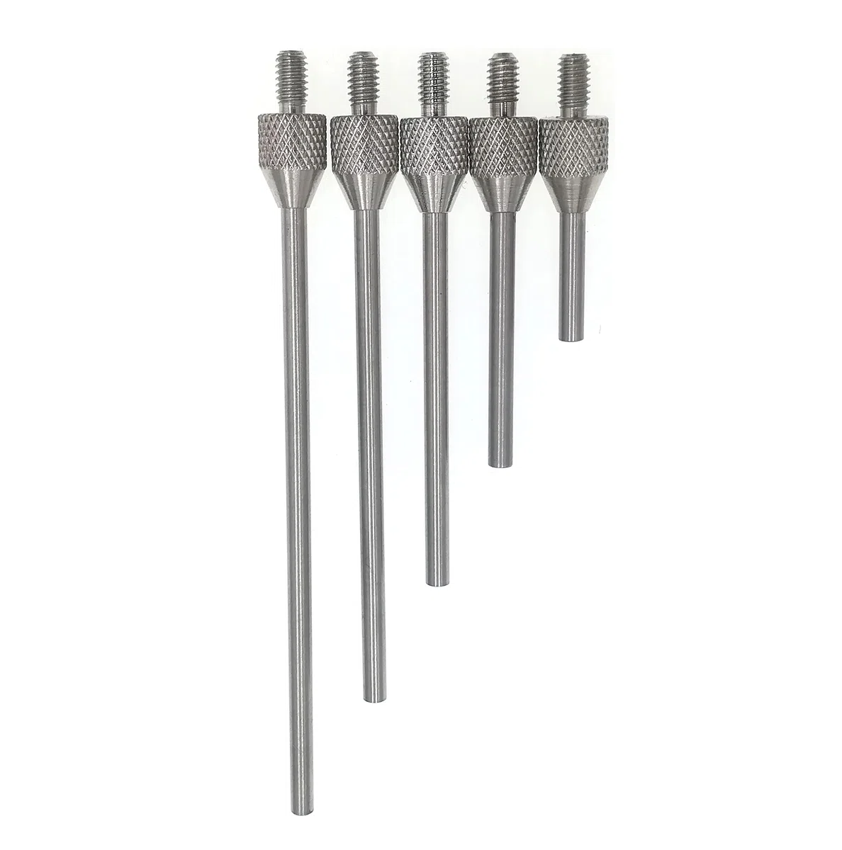 SUXING Messeinsätze für Messuhren,Messeinsatz Stahl Durchmesser 2mm, Stiftlänge 10/20/30/40/50 mm, Gewinde M2.5, Stift