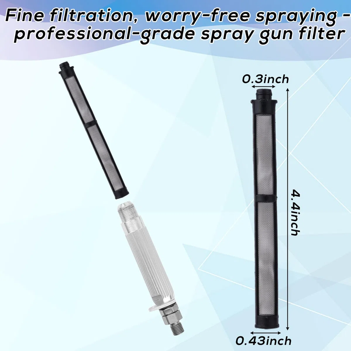 12stk 246385 287032 246384 Filtersatz Ersatz für Graco, Spritzpistolenfilter Saugrohrfilter Sieb Pumpenverteilerfilter Sieb Kompatibel mit Graco 390 395 490 495 495 595 3400