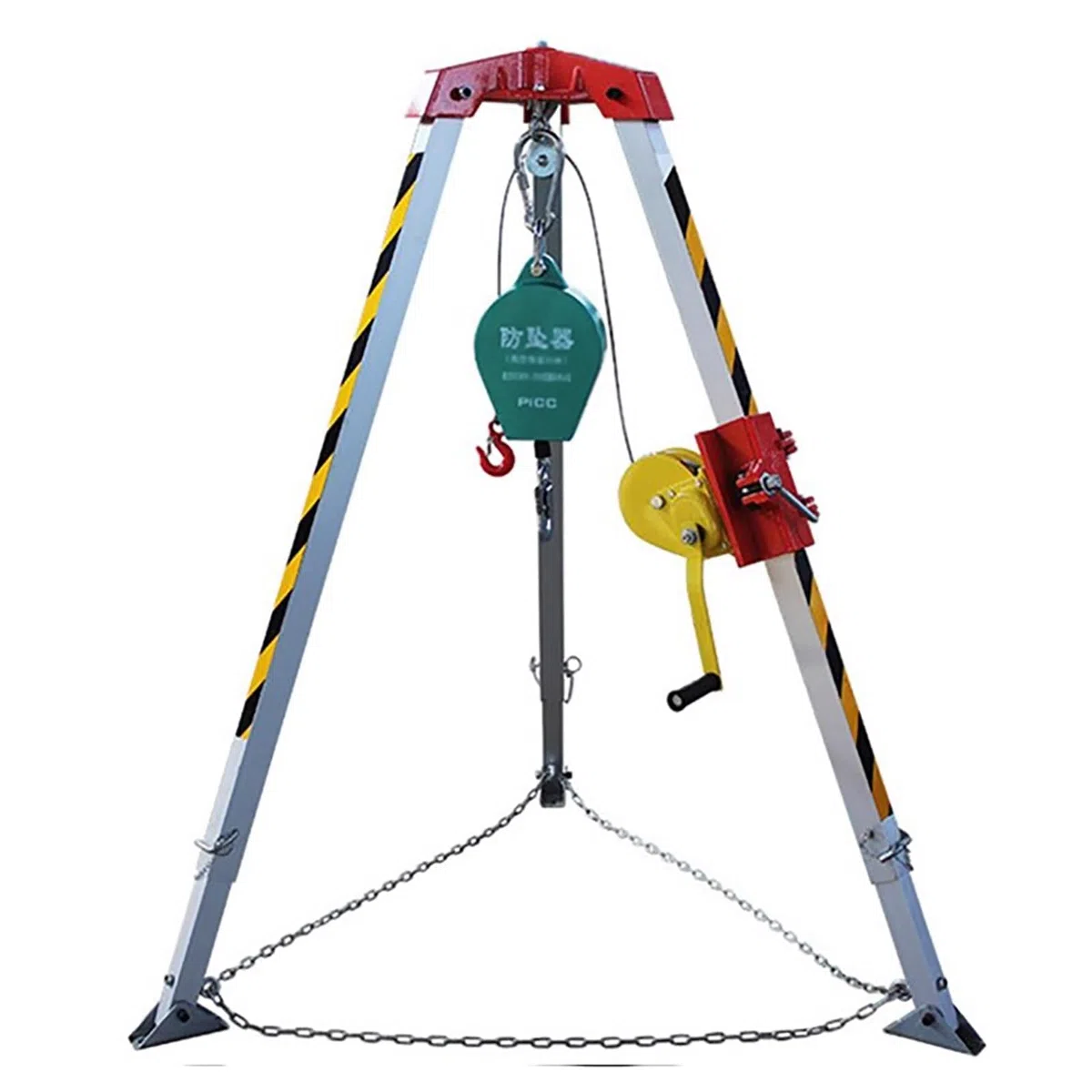 Heavy-Du Hebezeug - 544 kg Capaci Derrick C mit verstellbaren Füßen, Kaktdesign für industrielle Notfallreaktion & s