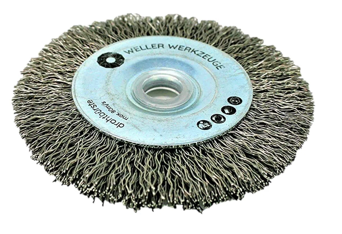 Drahtbürste Bürste Reinigungsscheibe kompatibel mit Bosch GWS 10,8 12V 76 Zubehör Stahl Edelstahl Holz Schleifscheiben