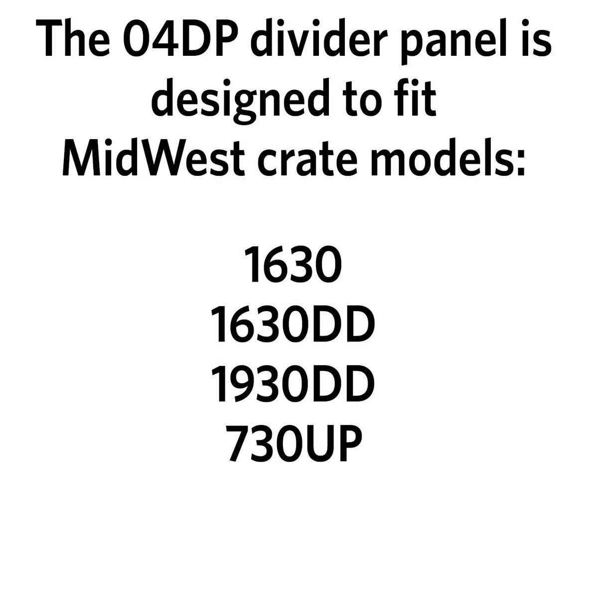 MidWest Homes for Pets 04DP Trennwand für 76 cm große Hundebox, passt den verfügbaren Platz an, passend für MidWest-Hundeboxmodelle 1630, 1630DD, 1930 und 730UP, schwarze Elektrotauchlackierung
