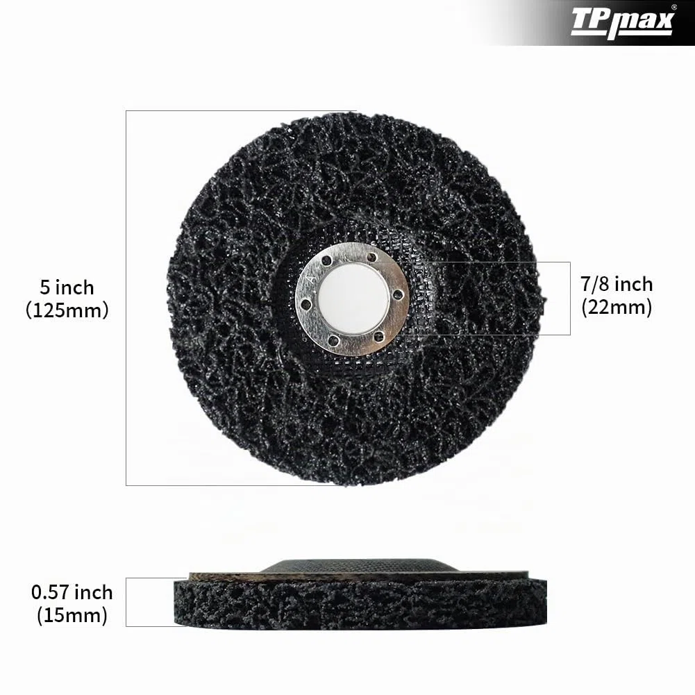 125mm Schleifscheiben Set für Winkelschleifer, 3 Stück CSD Reinigungsscheiben, Grobreinigungsscheibe, Nylongewebescheibe zum Entfernen von Farbe und Rost