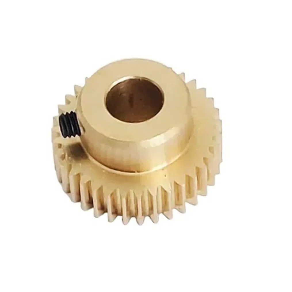 GTPBAO 1 stücke Kupfer 0,5 Modul 78 Zähne Stirnradgetriebe 0,5 M 78 T Messing Zylinderrad 40mm Durchmesser Gerade Zähne Ritzel 20mm Schritt Wellenteile(6MM BORE)