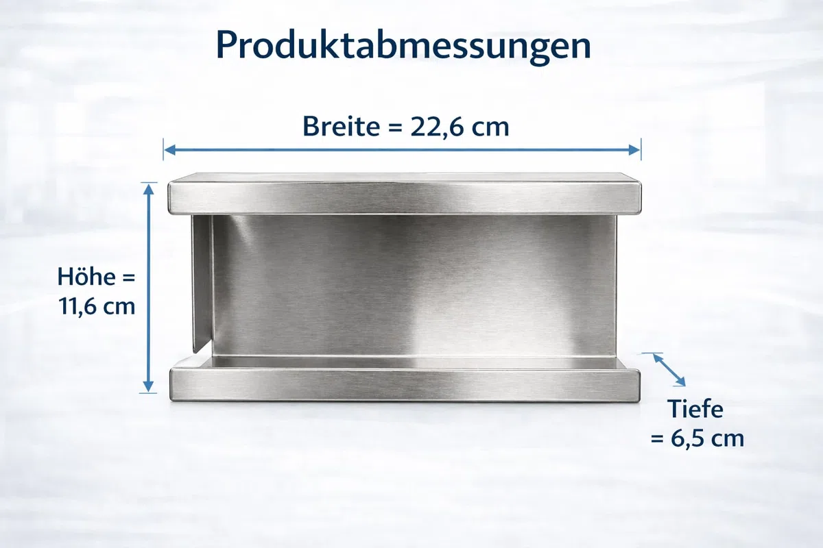Edelstahl Handschuhhalter für Boxen Einweghandschuhe, Wandhalterung, Handschuhspender, Handschuh Halterung, zur Wandmontage mit Montagezubehör (1, SOLO)