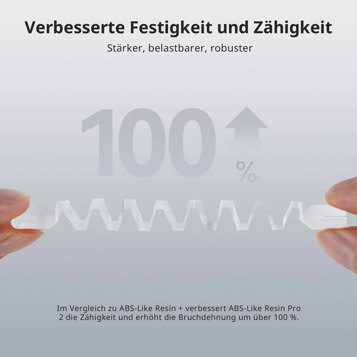 ANYCUBIC ABS-Like Resin Pro 2, 3D Drucker Resin mit Hoher Festigkeit und Zähigkeit, Hoher Präzision, 405 nm UV-härtendes Harz für MSLA/LCD/DLP 3D Drucker, Transluzent 1000g