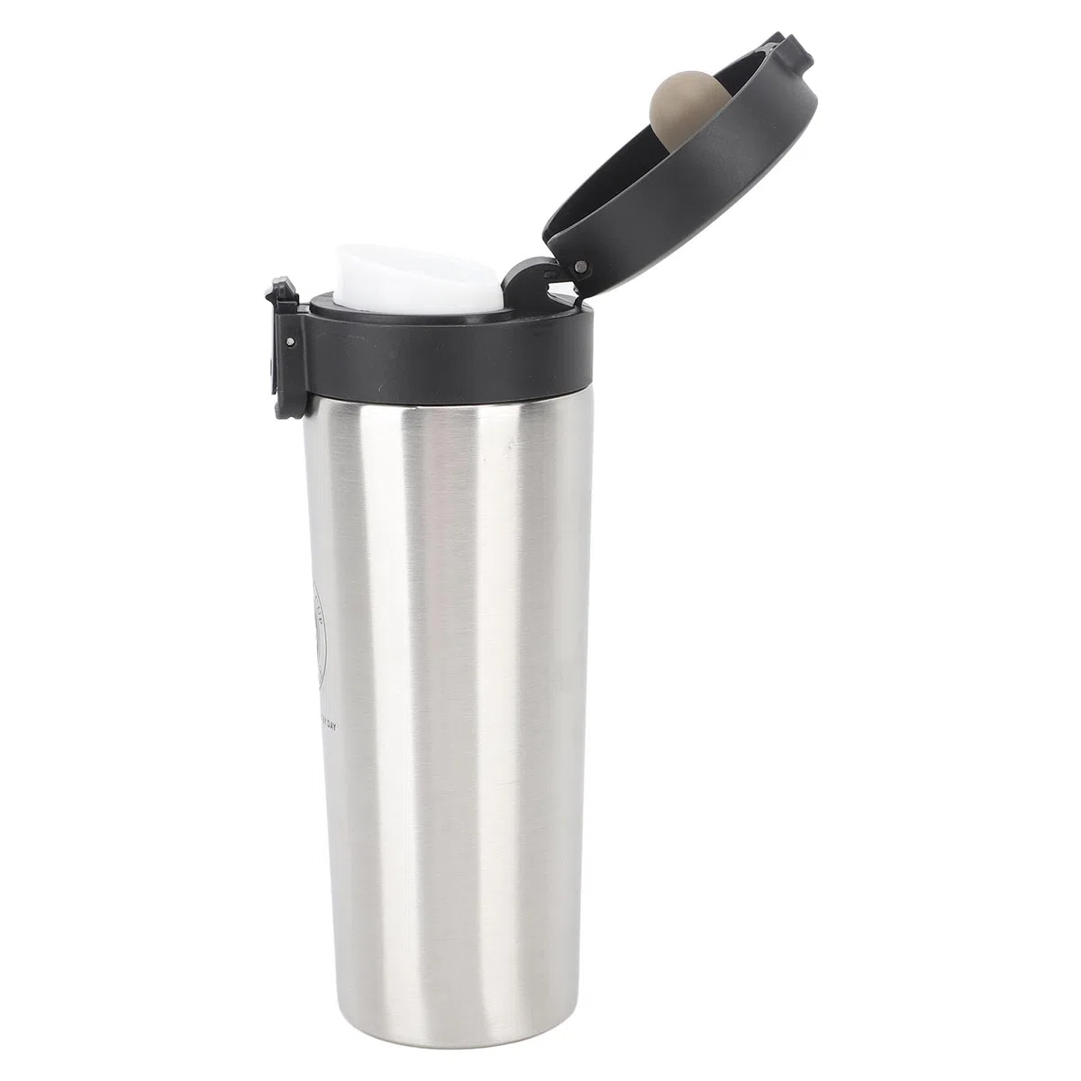 16oz Vakuumisolierter Reisekaffeebecher aus Edelstahl, Auslaufsicherer Deckel für Autobecherhalter, Geschäftsreisen und den Einsatz Im Freien (500ML)
