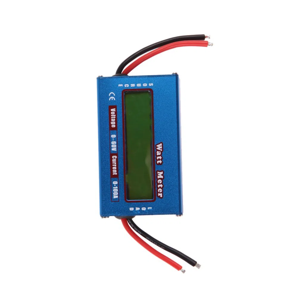 Domybest Einfacher DC Analysator Watt Volt Amp Meter 12V 24V Solar Wind Analyzer