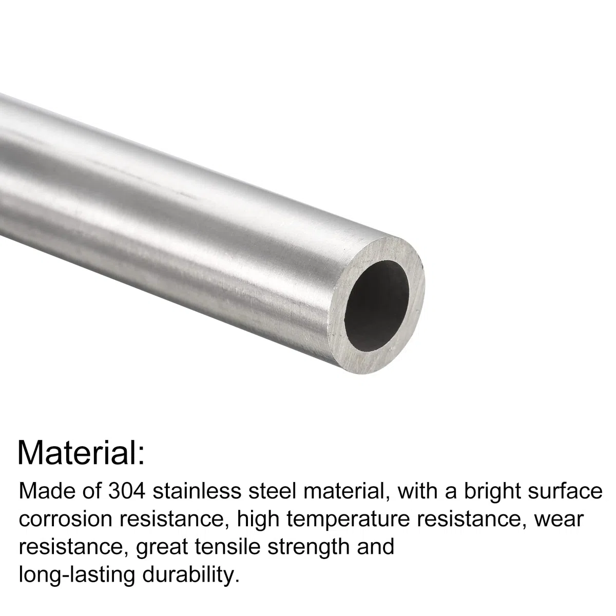 QUARKZMAN 304 Edelstahl Rohr 16mm Außendurchmesser, Runde Nahtlose Edelstahlrohr 2mm Wandstärke, Edelstahl Gerade Rundrohr 300mm Länge, Silber Metallrohr für Industrie Heim Gartendekoration