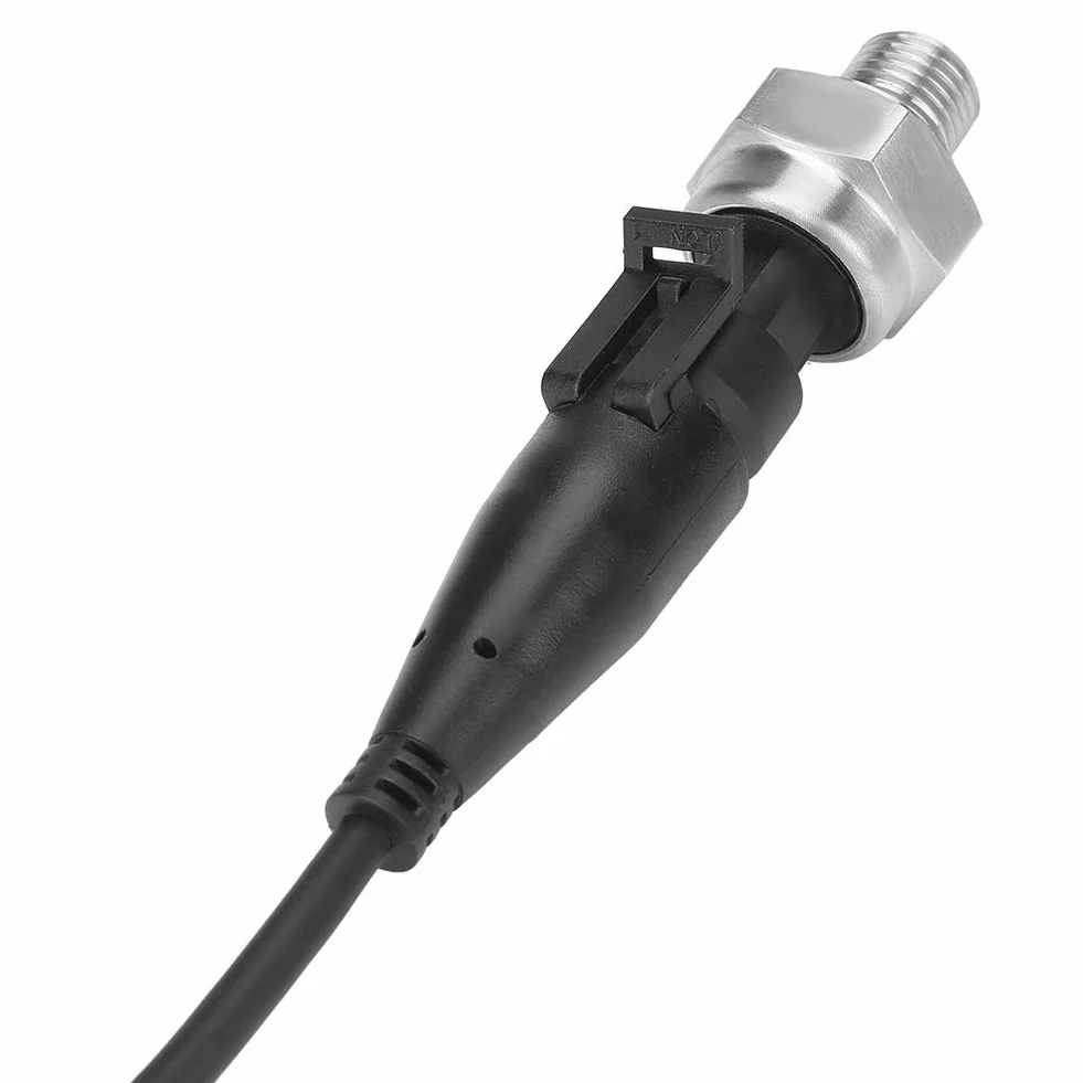 Edelstahl Drucksensor, G1/4" 5V Ausgang 0,5-4,5V/0-5V Druckmessumformer Sensoreingang für Öl Brennstoff Gas Luft Wasser(0-80PSI)
