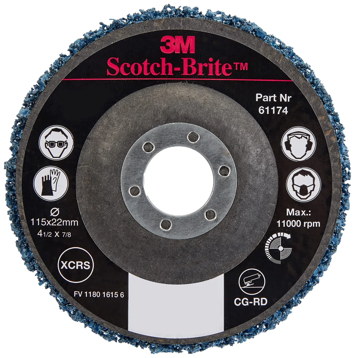 3M Grobreinigungsscheibe CG-RD blau 115 mm