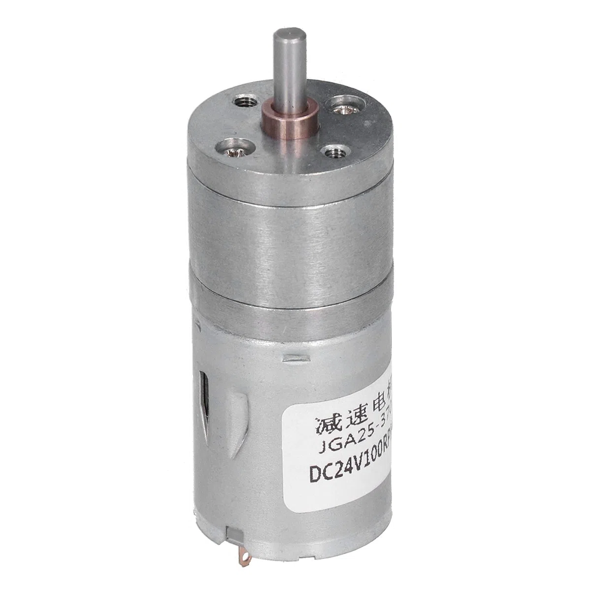 JGA25-370 DC Getriebemotor 24V 100RPM 25mm Außendurchmesser mit Zentralwelle für Industrieanwendungen