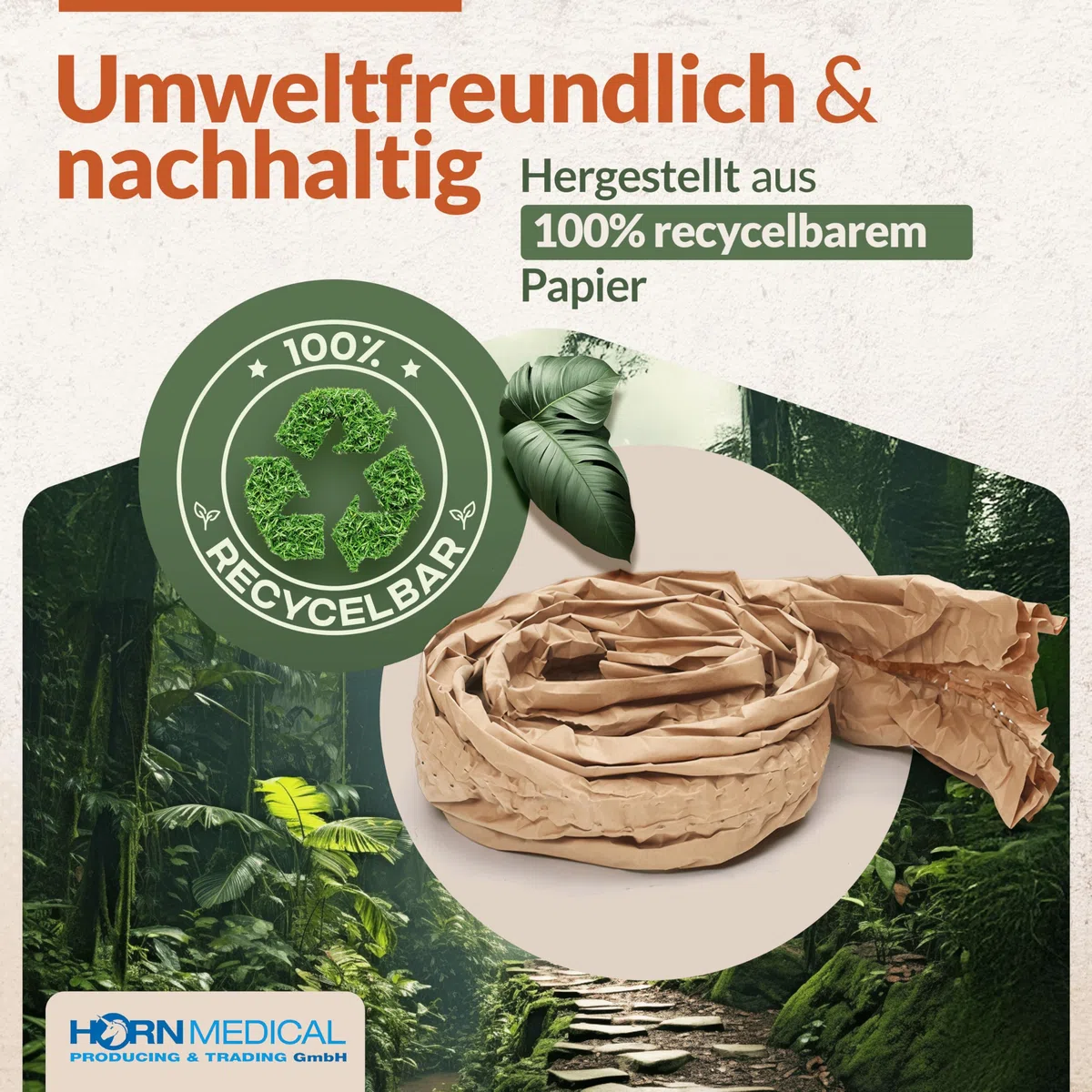 100x Papierpolsterstreifen 20 x 9cm I Füllmaterial I umweltfreundliches Verpackungsmaterial I Versandverpackung