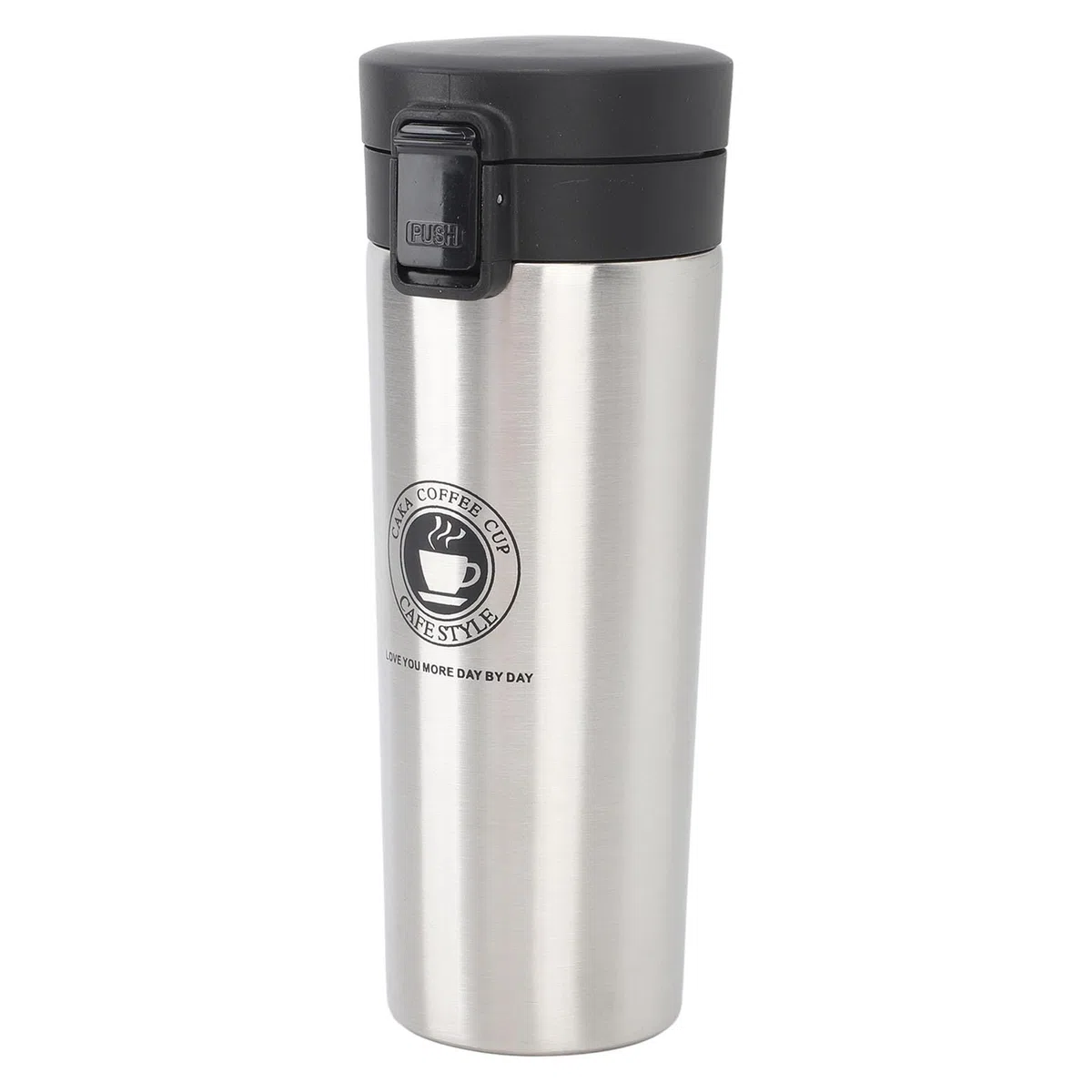 16oz Vakuumisolierter Reisekaffeebecher aus Edelstahl, Auslaufsicherer Deckel für Autobecherhalter, Geschäftsreisen und den Einsatz Im Freien (500ML)