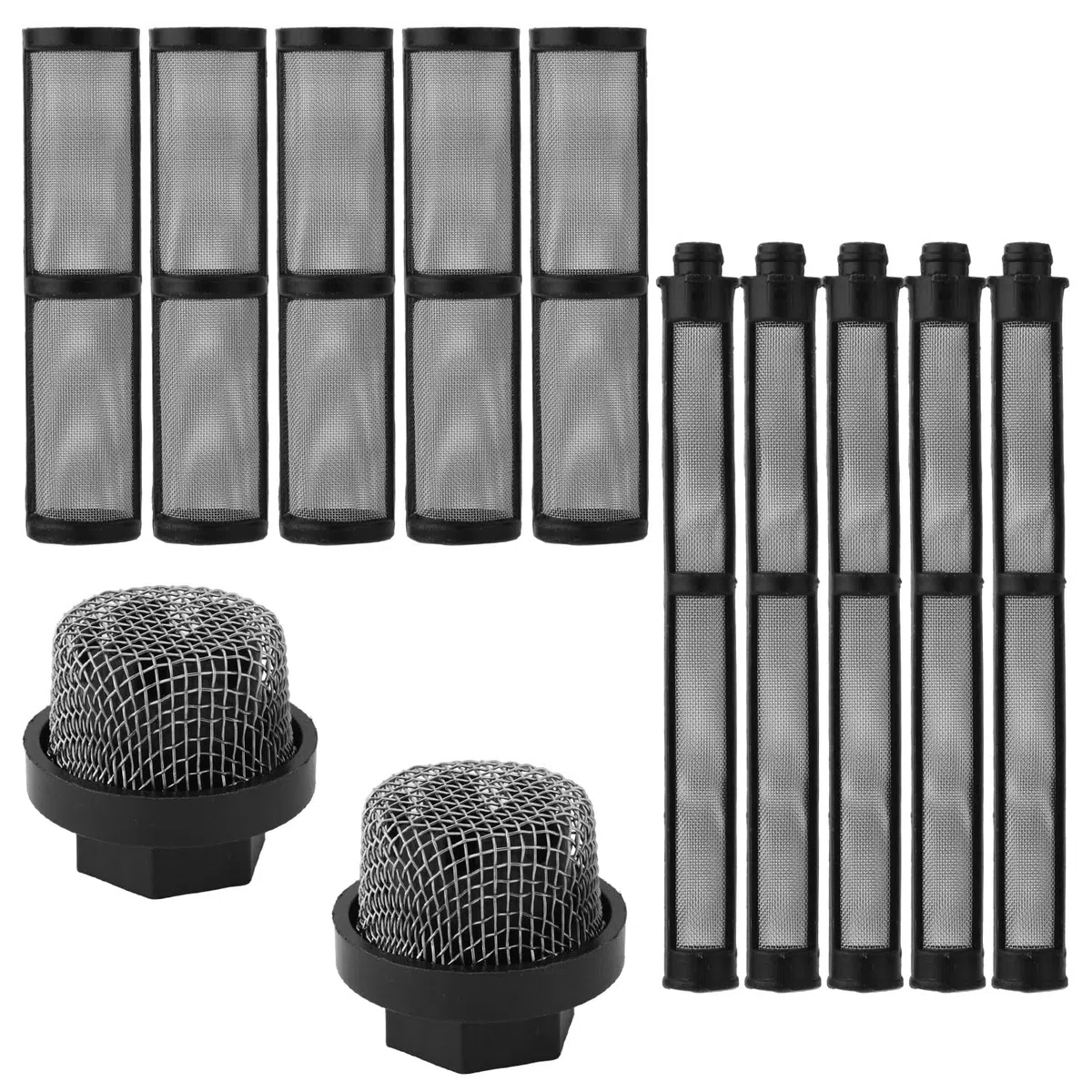 12stk 246385 287032 246384 Filtersatz Ersatz für Graco, Spritzpistolenfilter Saugrohrfilter Sieb Pumpenverteilerfilter Sieb Kompatibel mit Graco 390 395 490 495 495 595 3400