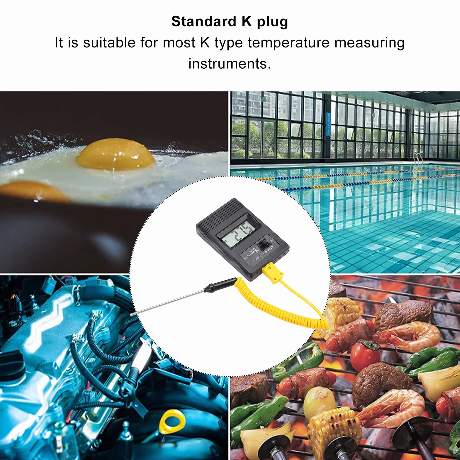 Tm 902c Thermoelement-Thermometer, Thermoelementdraht | K-Typ, digitaler Thermometer-Sensor, LCD, industrielle Flüssigkristallanzeige, tragbare Temperaturmessgerät-Sonde