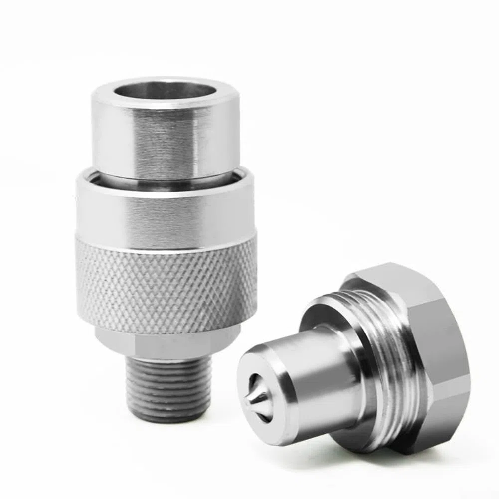 Hydraulischer Schnellverbinder Set 3/8 Zoll NPT Gewinde Hochdruck 10000 PSI mit Staub kompatibel mit Enerpac C-604 und für Parker 3000 Serie für Hydraulikzylinder