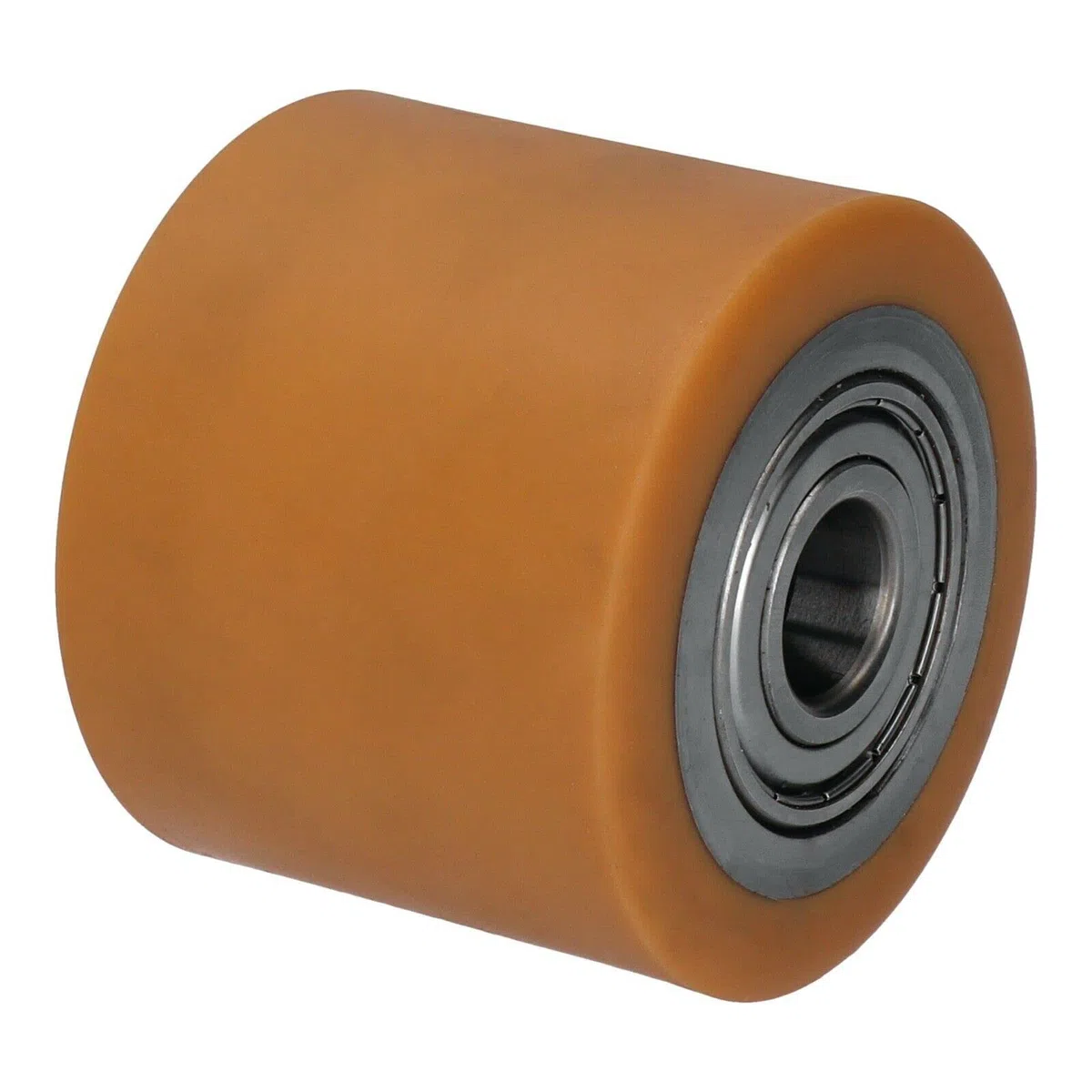 WIKO Hubwagen Rollen Polyurethan Rollen 82x60 mm - Räder mit Kugellagern Hubwagenräder Laufrollen Fixierer Rad Palettenrollen - 550 kg (20 mm (Achsloch))
