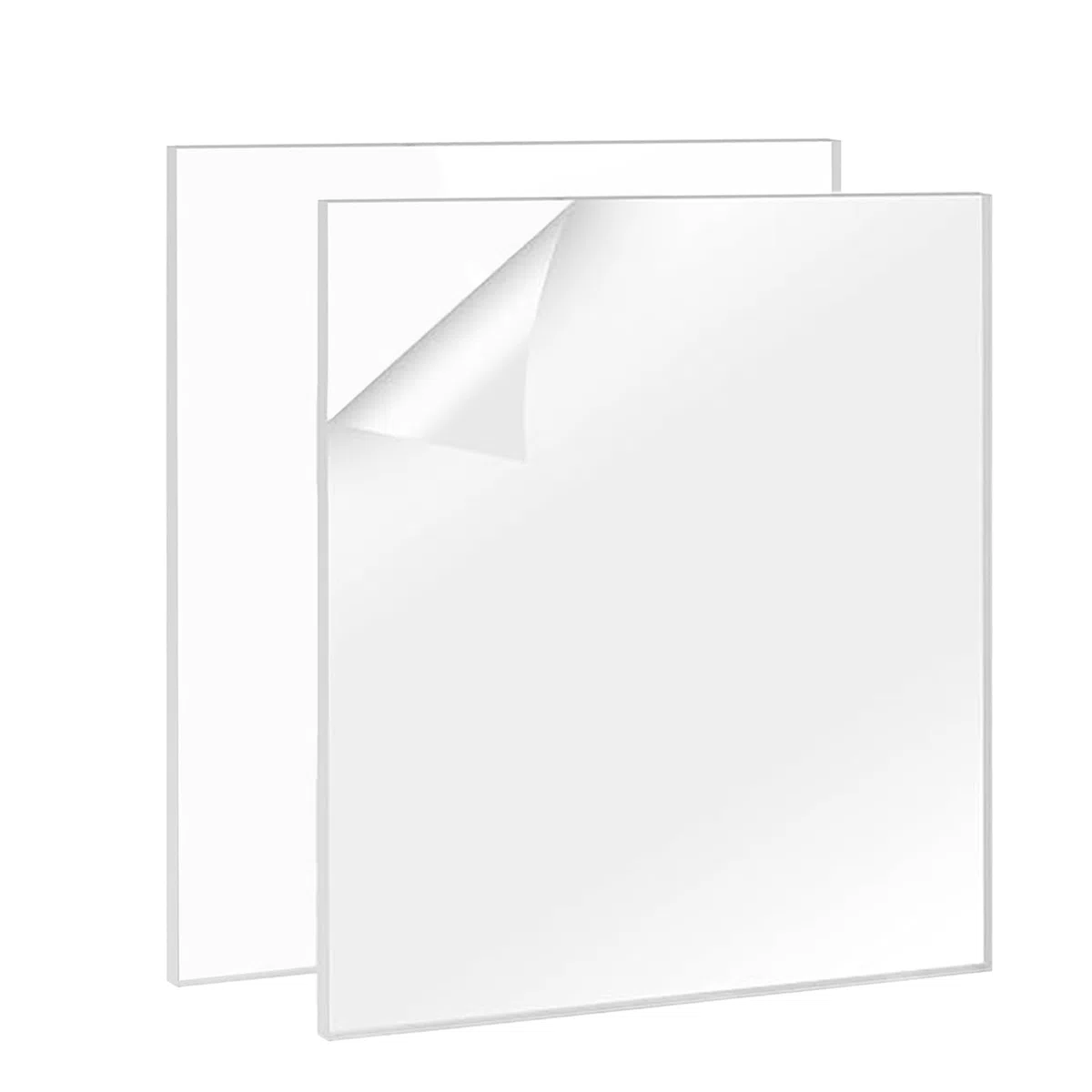 2 Stück 6mm Acrylplatte Quadratisch, 30 x 30 cm Acrylplatten Acrylglas Platte, Durchsichtig Kunststoffplatten Acryl Platten für Bilderrahmen, DIY Projekte, Display Ständer