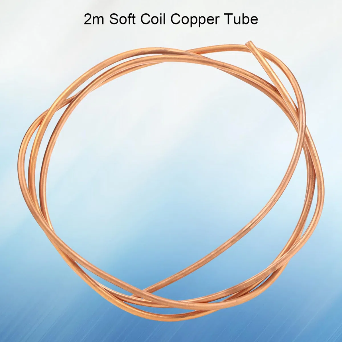 2 Meter Kupferrohr Weichkupferrohr C1100 T2 6mm Außendurchmesser 5mm Innendurchmesser für Kühlschrank Gefrierschrank Klimaanlage