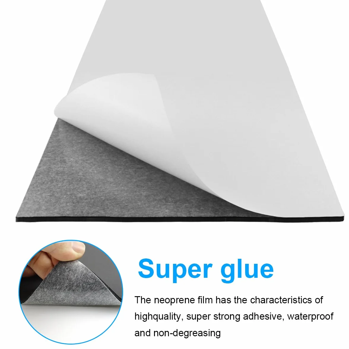 Neopren Schaumstoffplatte Selbstklebende, 300mm(B) x6mm(D) x1.5m(L) Multifunktions Schaumstoff Selbstklebend, Schaumstoffrolle schalldämmung Rutschfest Isolierung Stoßdämpfung, Schwarz
