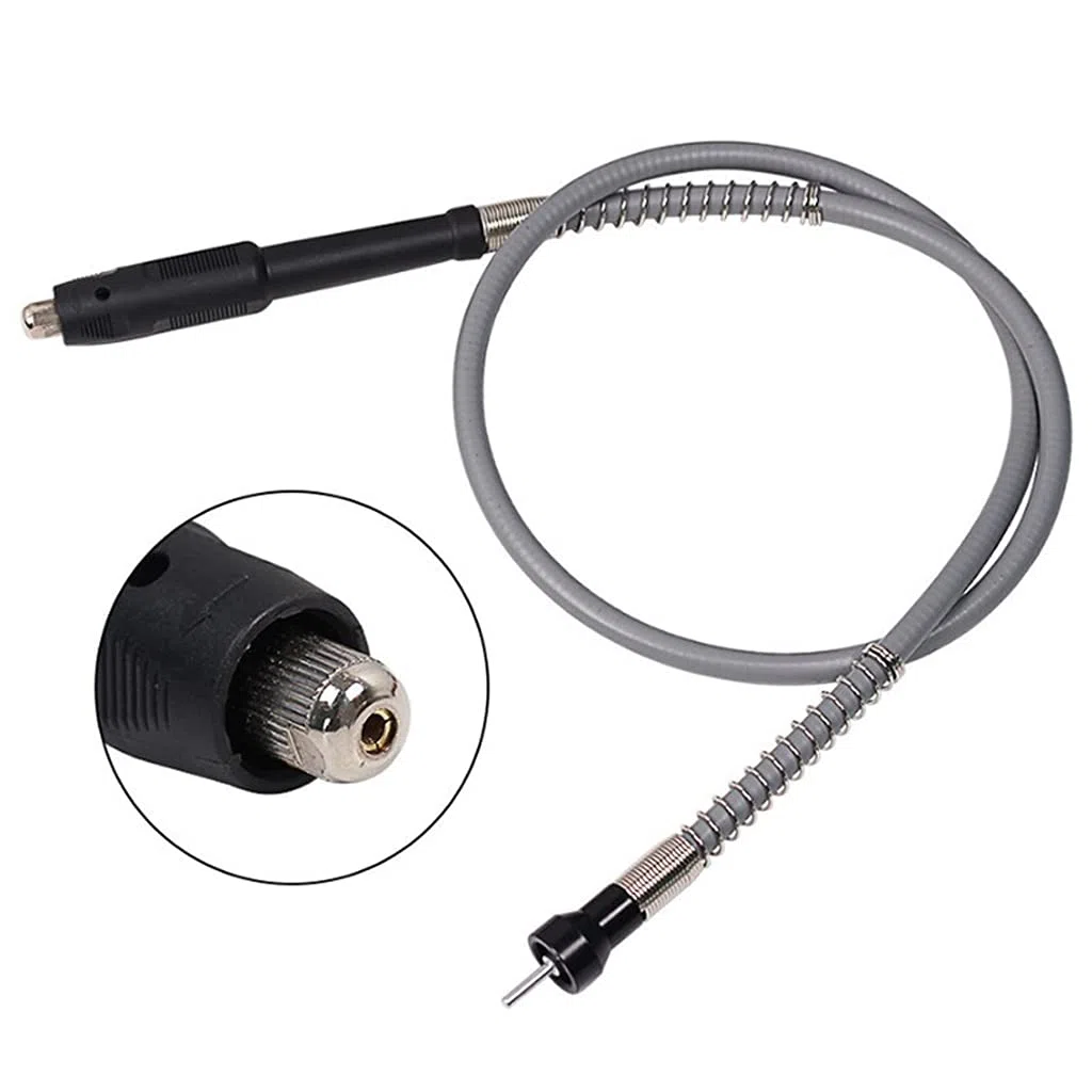 Flexible Biegsame Welle Verlängerungskabel Flexible Bohrwelle Flex Schaft mit M8 Schnellspannbohrfutter Klemm Dia.3,2 mm Für Rotary Grinder Attachment Rotary Werkzeug