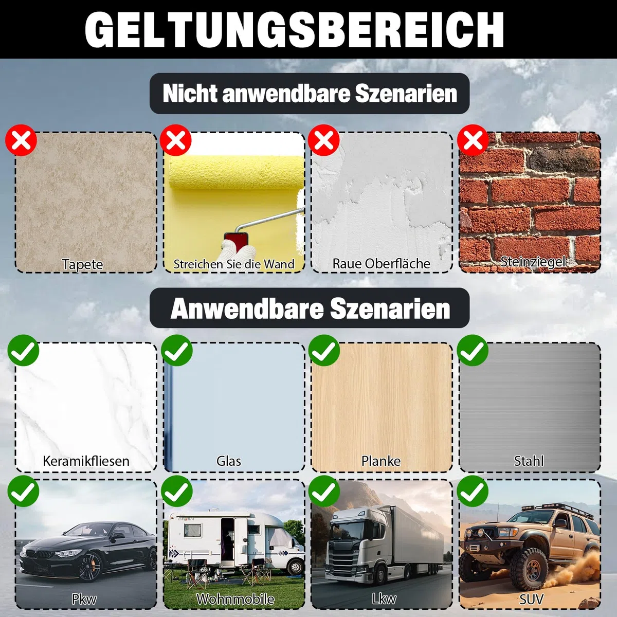 Scettar 4er Saugnapf Haken Stark Set mit D-Ringen Extra Starke Saugnäpfe 30kg Tragkraft,Wiederverwendbar Saughaken Ohne Bohren für Wohnmobil Auto Camping Zubehör Zelte Markisen Badezimmer