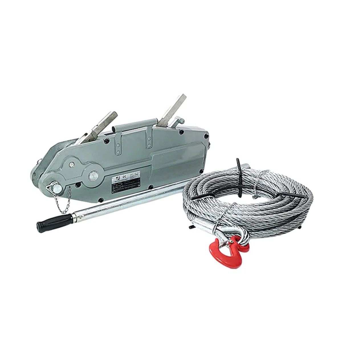 Bootswinde, Hebelzug 0,8 Tonnen 1,6 Hand Zug Hebel Aluminiumlegierung Draht Seil Manuelle Traktor(1.6T*20M)