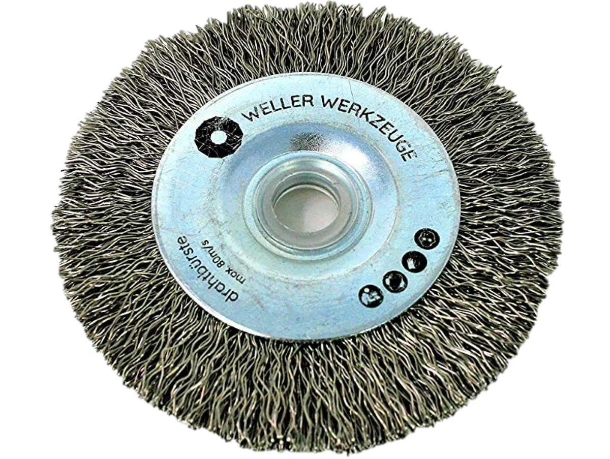 Drahtbürste Bürste Reinigungsscheibe kompatibel mit Bosch GWS 10,8 12V 76 Zubehör Stahl Edelstahl Holz Schleifscheiben