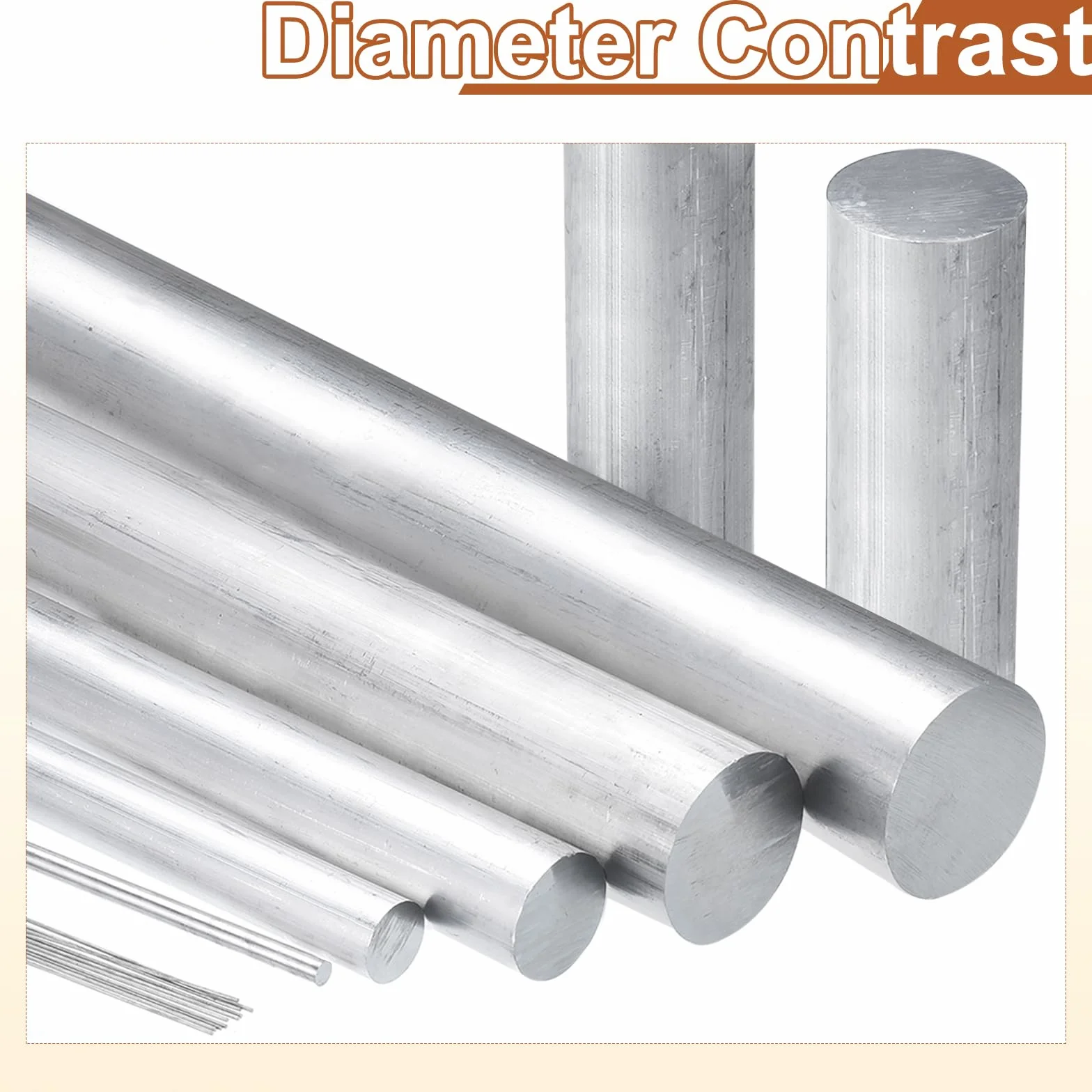 QUARKZMAN 2 Stück 9/16"(15mm) Durchmesser Runder Aluminiumstab 12"(305mm) Lang 6063 Aluminium Rundstab Massiv Drehbank Stangenmaterial Für Industrie Bau DIY Handwerk