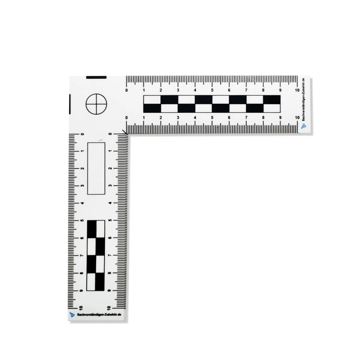 "Sachverständigen-Zubehör Tatortlineal Winkel | MAGNET | Gutachter Ausrüstung für Wertermittler | Spaltmaß Risslineal & Messwerkzeuge für Immobilienbewertung | Gutachten Autos KFZ