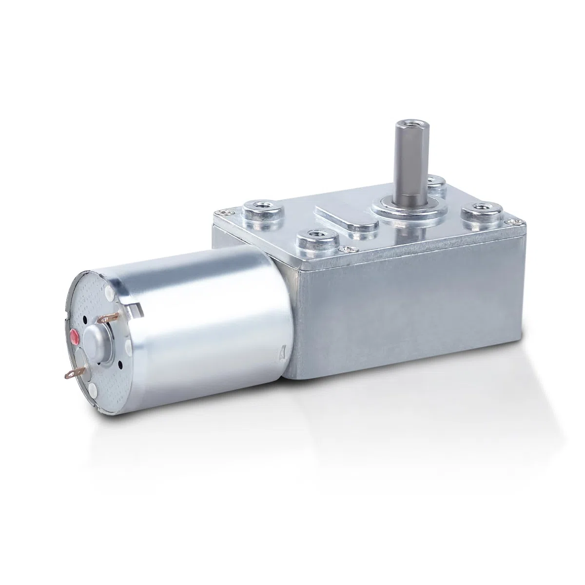 12V 25RPM Gleichstrom Getriebemotor, Torsion Selbsthemmende Motor Reversed Mini Turbine Getriebemotor, JGY370 DC Schneckengetriebe Elektromotor für DIY Roboter Drehtisch Türschloss Vorhang Maschine