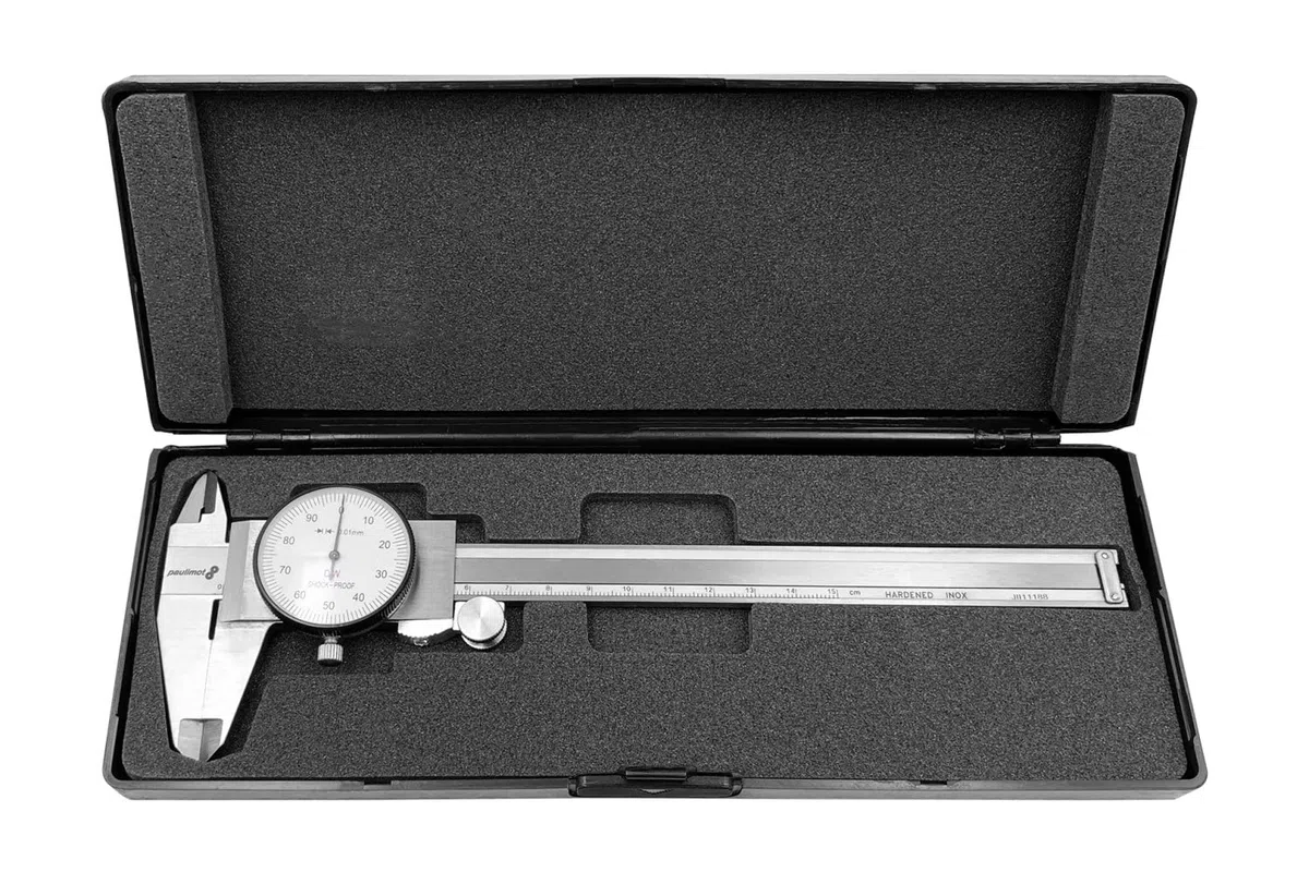 PAULIMOT Messschieber mit Uhr 0-150 mm, rostfrei INOX : 3 Schnäppchen-Ausführung vorhanden 3