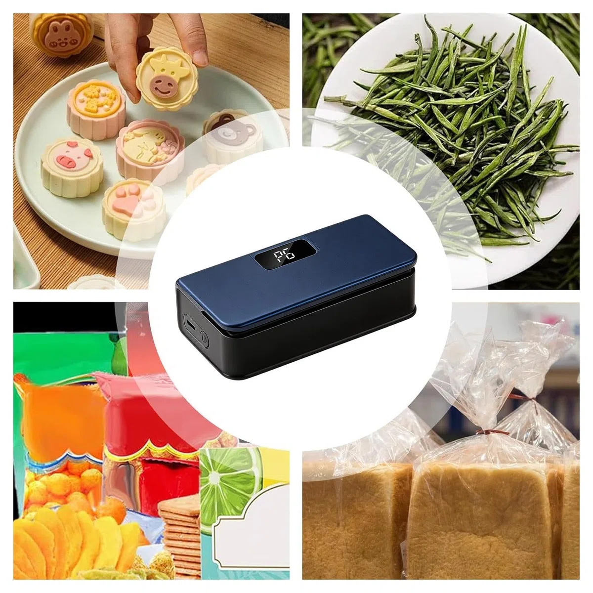Magnetischer Beutelverschließer | 6-Stufen Lebensmittel-Verschließer - Küchenversiegelung für Snacks,für Snacks, Chips, Sandwiches, Kühlschrank, Reise,