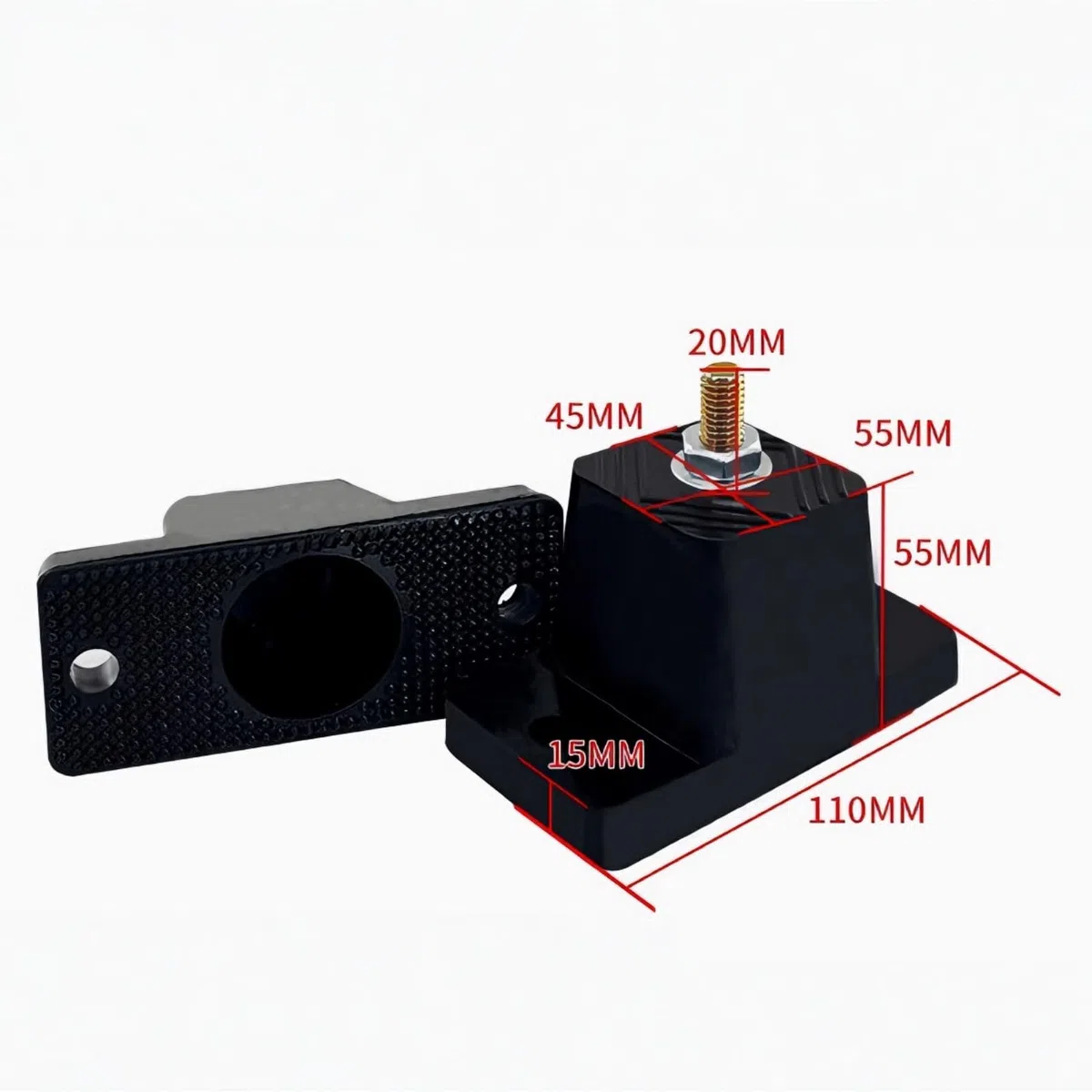 Ummilager Klimaanlagen Schwingungsdämpfer, 4 Stück Vibrationsdämpfer für Klimaanlage, Gummidämpfer Set für Außengeräte, stabile Dämpfungssockel zur Reduzierung von Lärm & Vibrationen